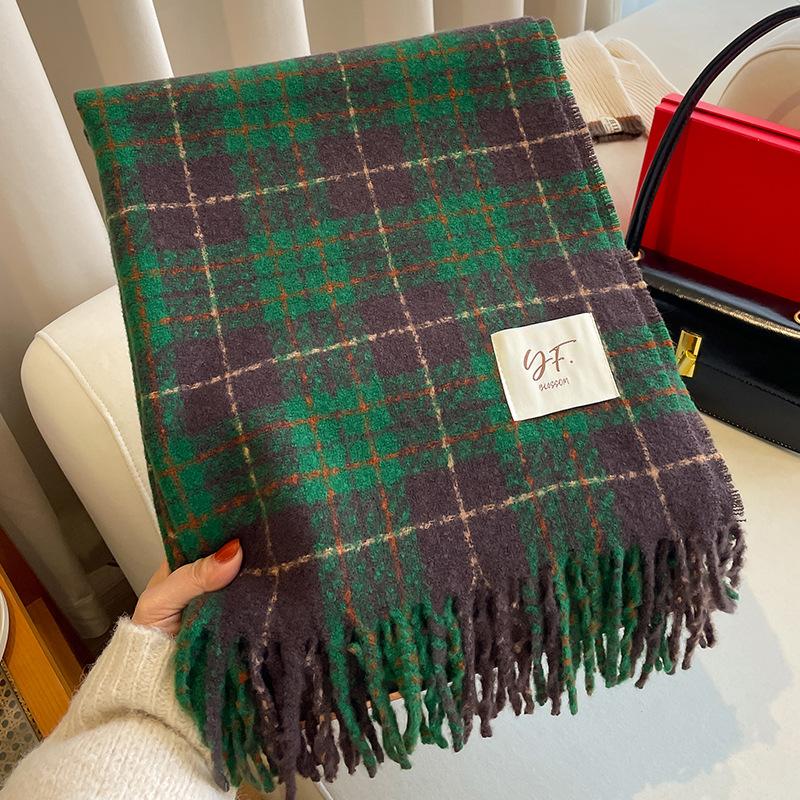 Элегантные кашемировые шарфы, женские зимние теплые шали, длинный платок, шаль из пашмины, шарф 65x200 см