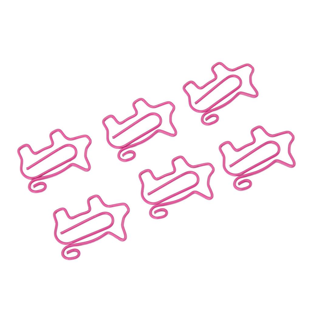 100 шт. Скрепки для бумаги в виде поросят, милые забавные скрепки для бумаги, нескользящие, с металлическим покрытием, закладки-клипсы для дома