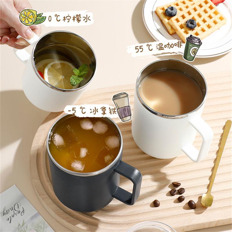 304 Нержавеющая сталь кружка для кофе термоизолированная с крышкой герметичные чайные чашки для офиса бытовая кухонная посуда для питья