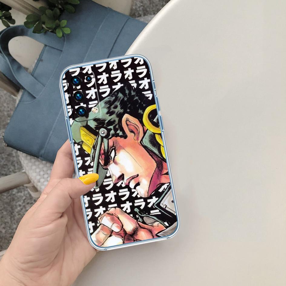 BF74 JoJos Bizarre Adventure Soft Shell Transparent Phone Case for Samsung Galaxy A04 A04S A14 A23 A34 A54 M23 M33 M52 M53