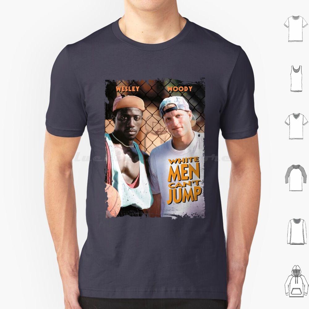 White Men Cant Jump T Shirt Cotton Men Women DIY Print White Men Cant Jump Vintage Basketball Movies 90s Movies 90s Nostalgia