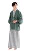Рёкан Юката Сет из 4 предметов Гостиница [KYOETSU] (Хаори, юката, оби, кружево) Мужской (Юката-125, Хаори-Зеленый)
