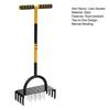 Yousheng 2-in-1 Lawn Aerator Manual Soil Aerating Tool with Spikes And Coring Tines Grass Coring Aerator Spike Aerator for Yard Health Lawn Care