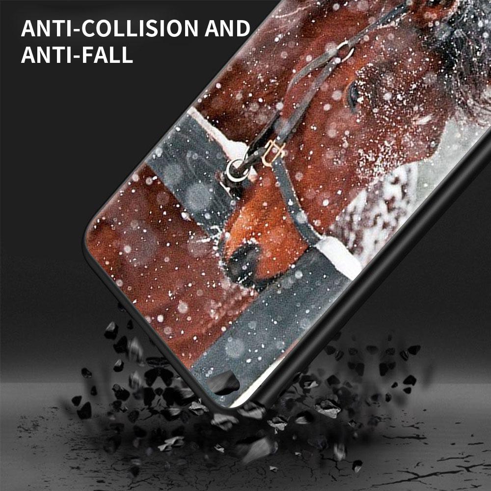 Чехол с изображением лошади для Samsung Galaxy A51 A71 A50 A21s A31 A12 A41 A10 A70 A20e A30 A11 A40 A20s A02s A42, черный чехол