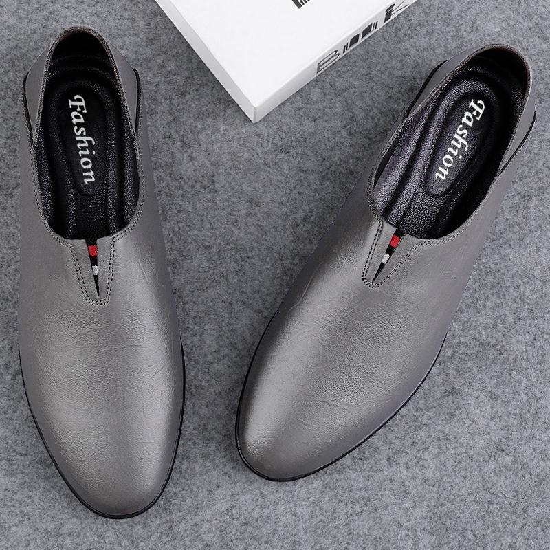 Модные мужские туфли из натуральной кожи, удобные туфли для офиса, формальные туфли для мужчин, свадебные туфли, повседневные деловые туфли на плоской подошве, мокасины