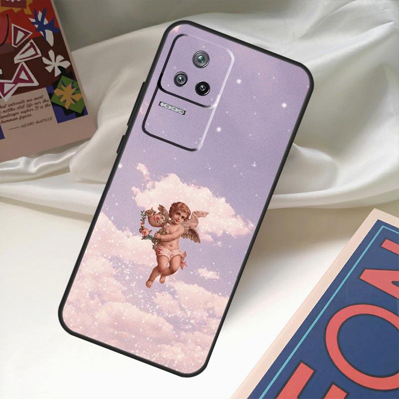 Чехол с принтом «Мультяшный ангелочек» для POCO X6 Pro X3 X5 F3 F5 M5s M6 Pro Xiaomi 14 Ultra 11T 12T 13T Pro 12 13 Lite