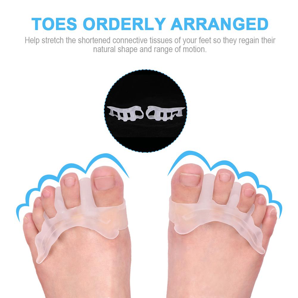 Gel Toe Separator Toe Spacers Toe Stretchers for Men and Women Easy Wear In Shoes