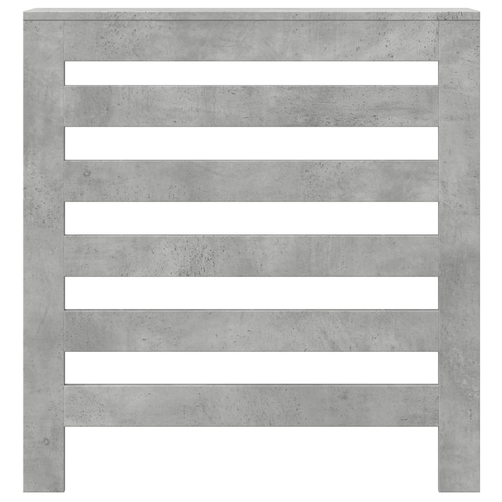 Radiator Cover Concrete Grey 78 x 20 x 82 cm Wood Based Material