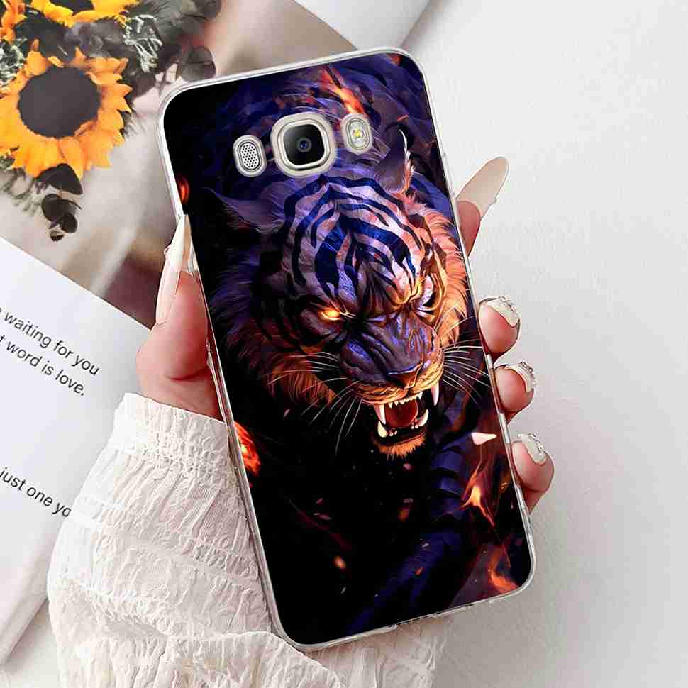 Для Samsung Galaxy J7 2016 SM-J710FN Мультяшные Животные Мягкий Силиконовый TPU Чехол Для Samsung J7 Core SM-J701F Модные Цветы Чехол