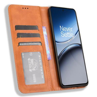 Для OnePlus Nord 4 Кожаный чехол Кошелек Подставка Ретро Текстура Чехол для телефона