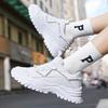 Модная мужская вулканизированная обувь, трендовая персонализированная подростковая повседневная обувь, круглый носок, шнуровка, обувь на платформе больших размеров, мужские туфли для продажи