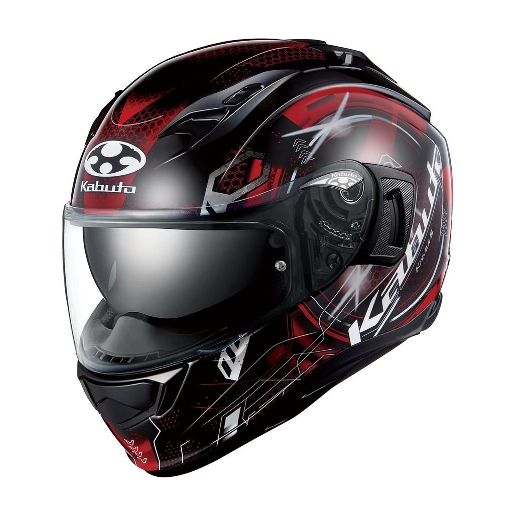 OGK KABUTO Motorcycle Helmet Full Face KAMUI3 ESTELA Black Red (Size L)