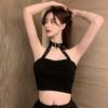 Женский жилет Летний тонкий топ-халтер с открытым пупком Топы-майки