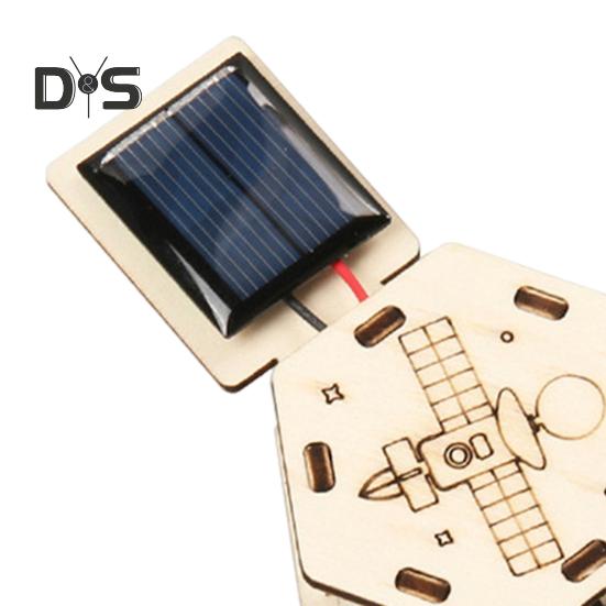 1/2 комплекта DIY набор для моделирования искусственного солнечного спутника, обучающая деревянная головоломка ручной работы, модель спутника, детские проекты по исследованию науки, STEM, игрушка для космоса