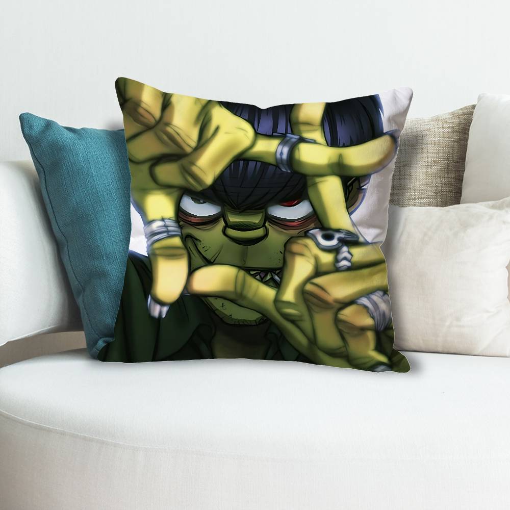 GGorillaz The Mountain Anime Celebrity Merchandise AllMatch Printed Pillow Case Sofa Car Office Room Decoration Protector