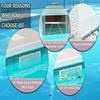 Yousheng Pool Skimmer Guard Kit Leaf Skimmer Protective Shield Spring Action Net System Prevents Debris Blockage Skimmer Mesh Board for Above Ground