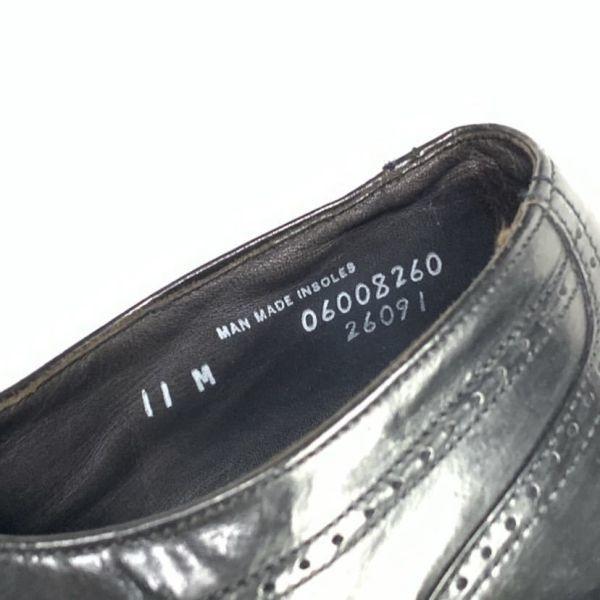 80s 90s Vintage USA Made Bostonian Size 11M 28.5 29.5cm Full Brogue Wingtip Black(USED)