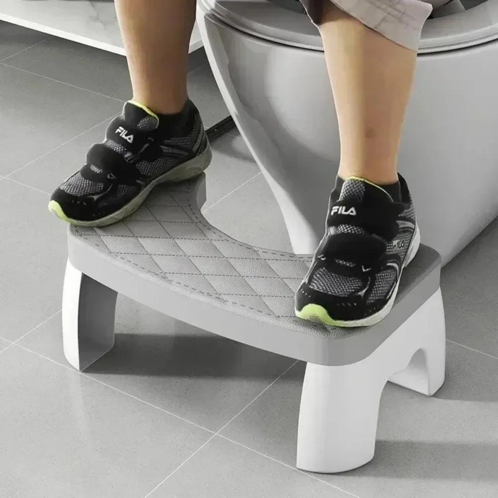 Toilet Stool Thicken Anti-Slip Children Elderly U-Shaped Bathroom PP Foot Rest Stool