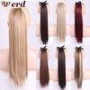 Long Straight Clip Tail Wig Ponytail Wig and Synthetic Hair with Extended Ponytail Clamp 10 Colors Optional
