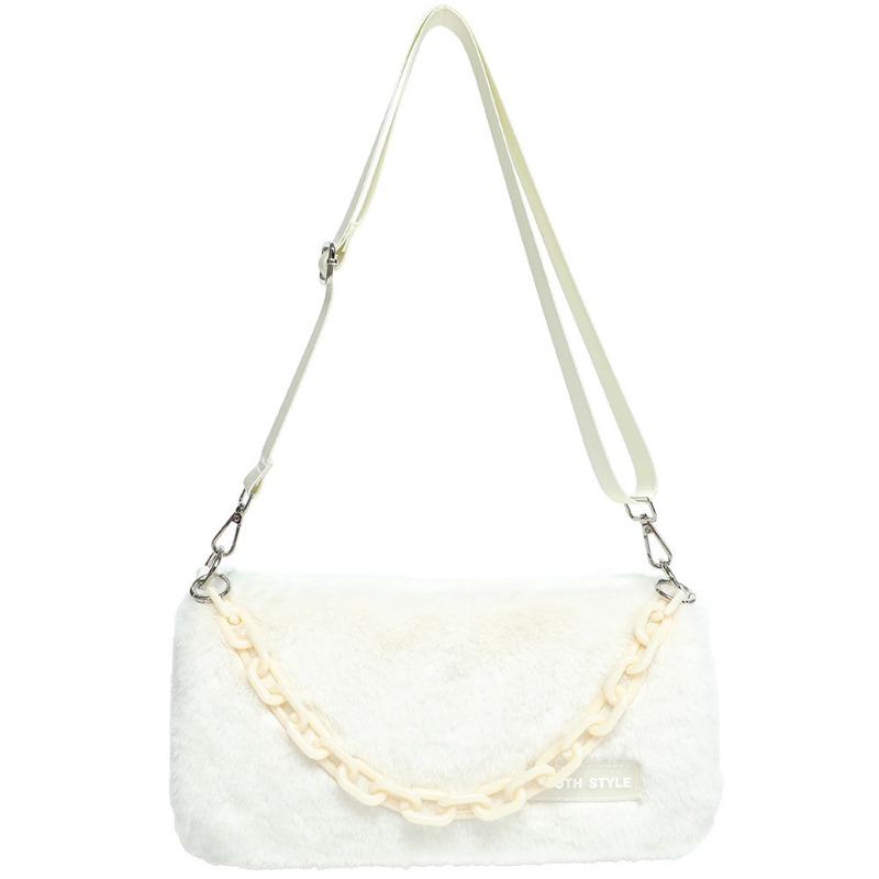 Plush Bag Women's Autumn/winter Korean Fur Bag Women's Chain Crossbody Bag