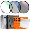 K&F CONCEPT Фильтры серии K 49-82 мм UV/CPL/ND2-400/Black-Mist 1/4 Крышка Салфетки для чистки Набор фильтров для объектива камеры для Nikon Canon Leica