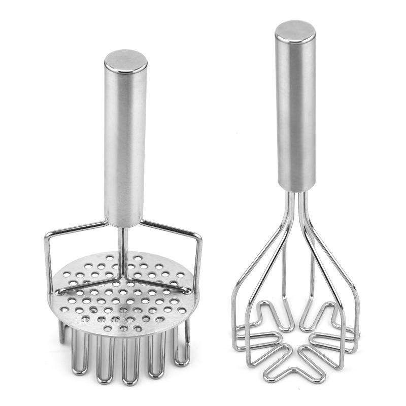 Stainless Steel Multifunctional Double-Layer Potato Masher Kitchen Gadget