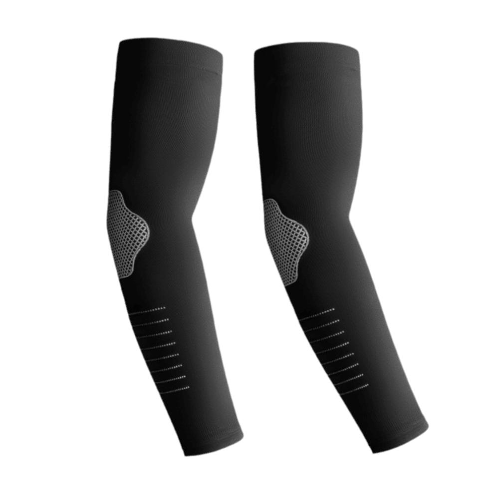 2Pcs Quick-drying Men's Sports Arm Guards Ice Silk Cooling Sleeves Cover New Sunscreen Sleeves