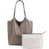 Leather Women's Bags New Tote Bags Large Capacity Women's Versatile Shoulder Bags Commuter Bucket Bags