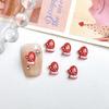 30 шт. Мультяшные Креативные Снежинки Перчатки Лось Шармы для Ногтей Полупрозрачный Санта Клаус Рождественская Серия Смола DIY Украшение для Нейл-арта