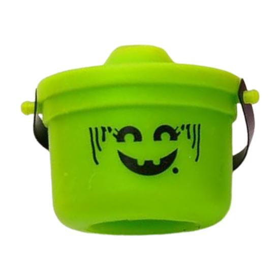 Yousheng Хэллоуин Ведро Тыква Крышка-топпер для соломинки Заглушка для питьевой соломинки для стаканов 30 унций и 40 унций Многоразовая крышка для соломинки Страшный аксессуар для напитков для вечеринок