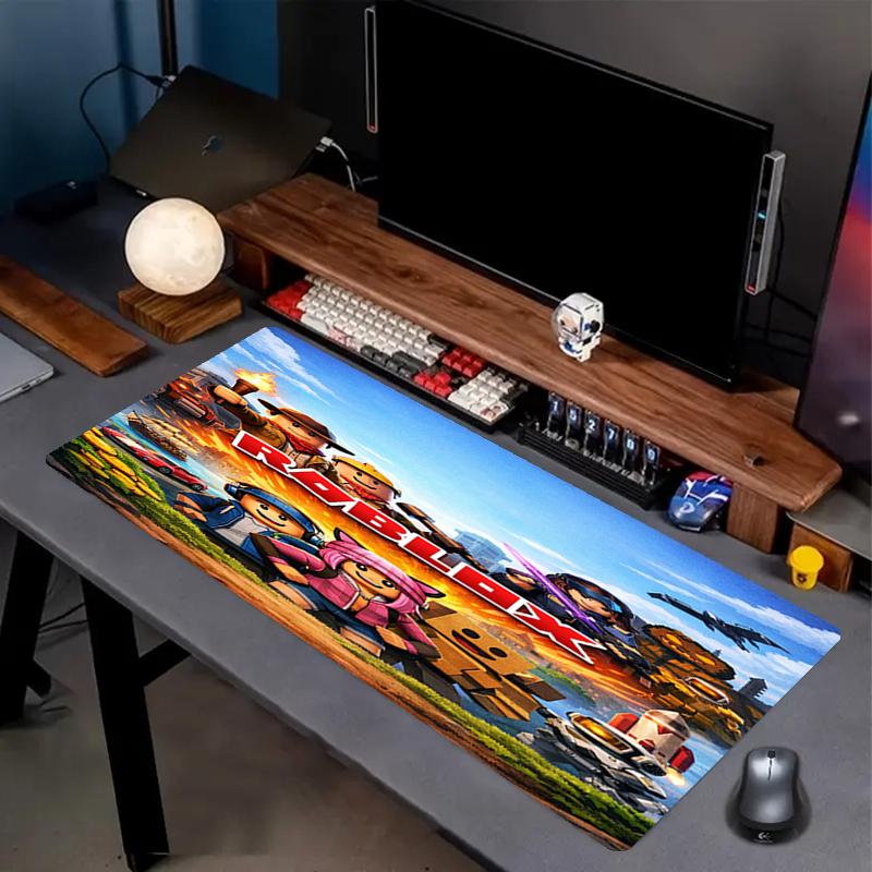 Roblox Theme Mouse Pad, Non Slip Rubber Base, Multifunctional Office & Home Decor, Perfect for Workspace Personalization.