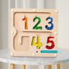 Children'S Wooden Color Classification Magnetic Counting Beads Shift Magnetic Pen Early Education Educational Toys