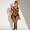 Нежное боди для сна, ажурные чулки в стиле Bodycon