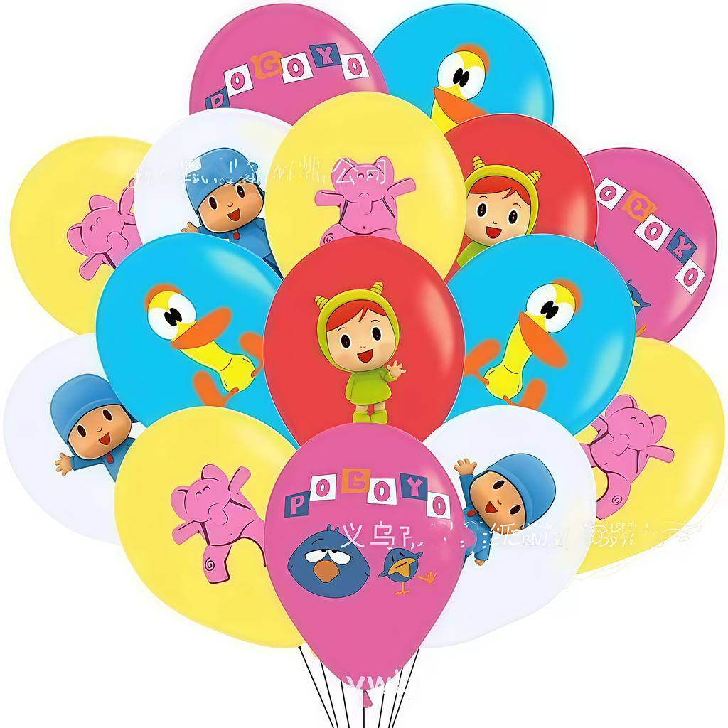 Украшения на День Рождения Pocoyo Одноразовая Посуда Стакан Тарелка Воздушный Шар Баннер Для Детей Подарок Декор для Детского Праздника Товары для Вечеринки Подарок