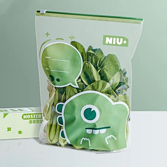 Пакет для заморозки фруктов и овощей, застежка-молния, большая вместимость, не содержит БФА, герметичный, многоразовый