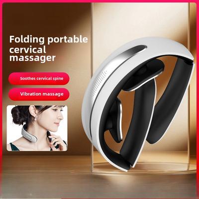 Портативный шейный массажер для шеи, подвесной мини-компактный складной интеллектуальный U-образный протектор для шеи, подарочный массажер для шеи