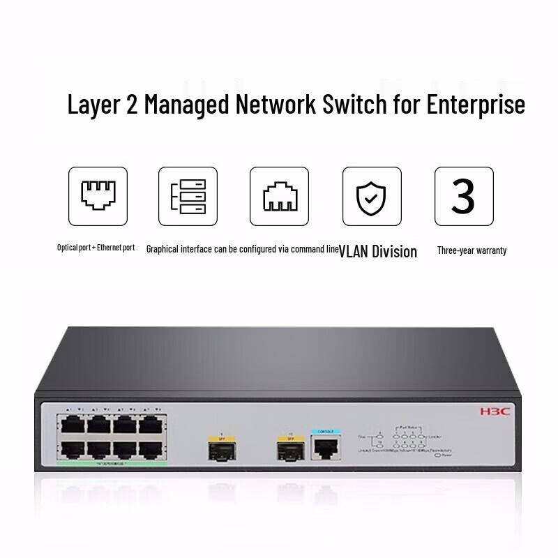H3C S1850V3-10P-EI Enterprise Gigabit Layer 2 Managed Switch