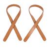 2Pcs Leather Bag Handles 25.6in Long 0.7in Wide Synthetic Leather Pure Color Handbag Strap for Repair Replacement