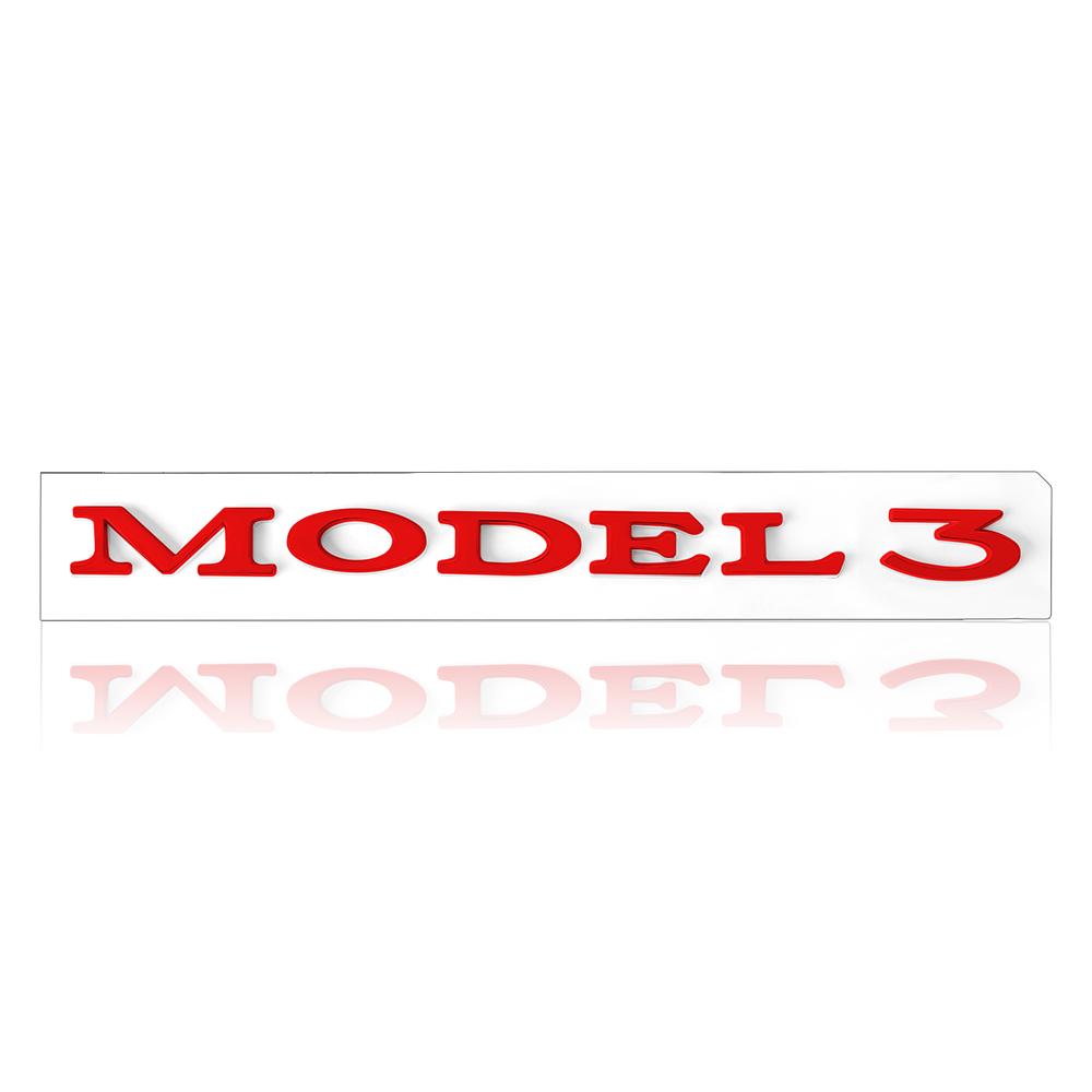 Car Original ABS Letter Logo Rear Tailgate Trunk Emblem Stickers For Tesla MODEL 3 MODEL Y SpaceX DUAL MOTOR Model S Model X