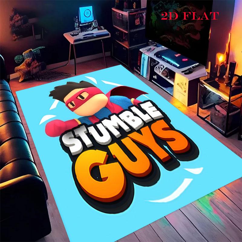 Stumble Guys Chaos Carpet Rug for Living Room Bedroom Home Sofa Decoration,Kids play Nonslip Floor Mat