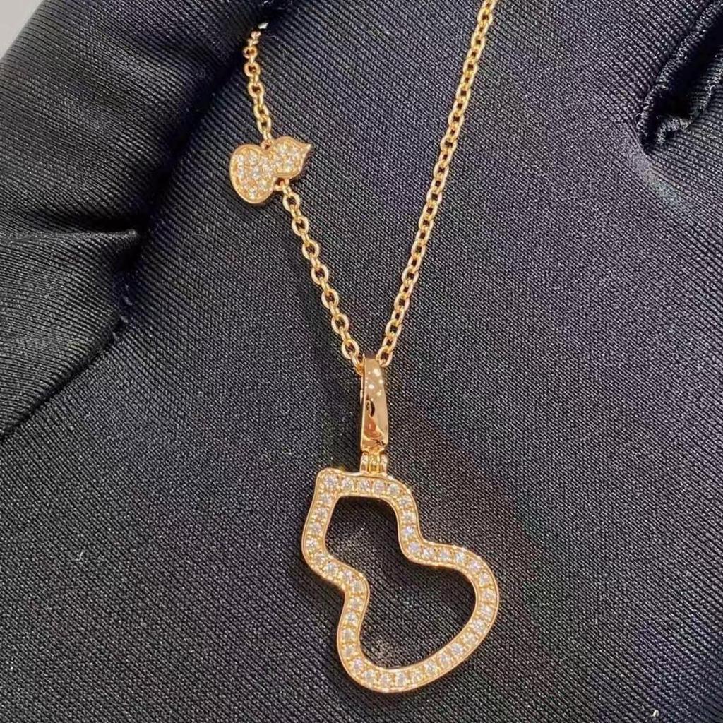 Позолоченное 18K Золотом Ожерелье Linjia в форме тыквы с кулоном из красного агата и белого перламутра для женщин