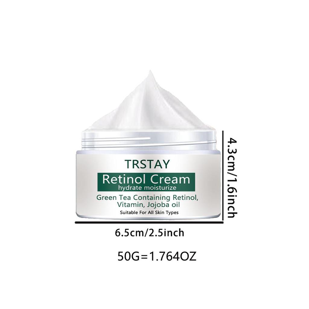 Retinol Moisturizing Cream, Smooths Wrinkles, Reduces Fine Lines, Hydrates and Moisturizes, Nourishes the Skin, and Improves Damaged Skin