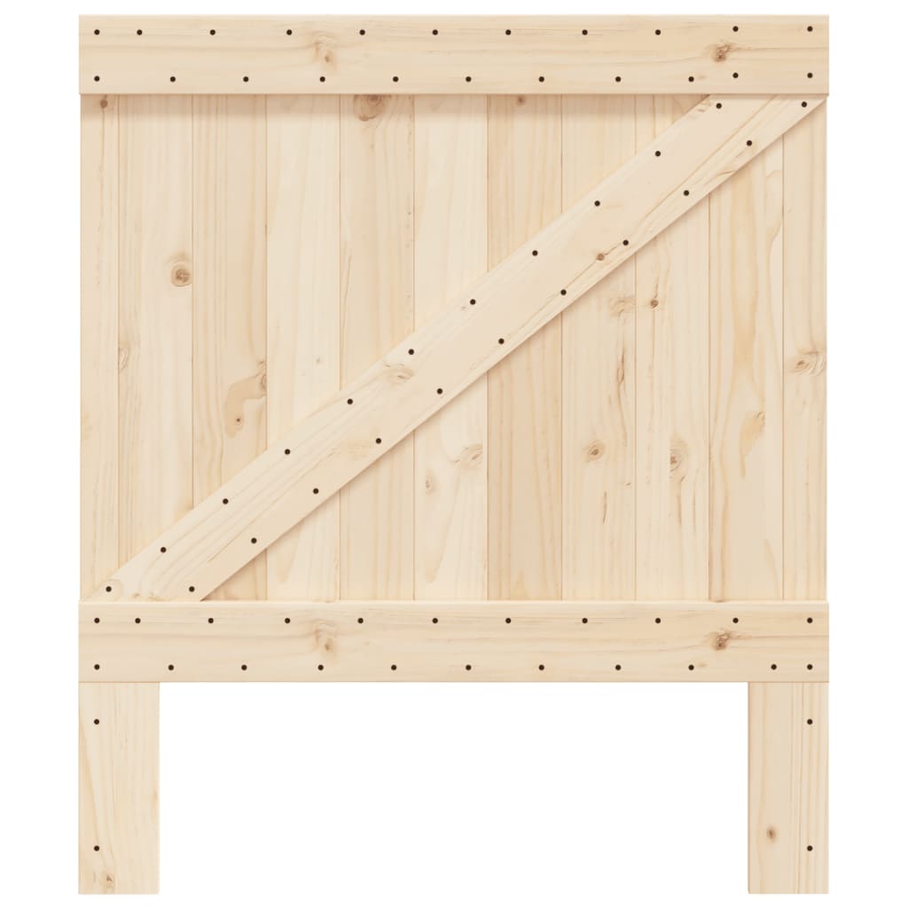 Headboard 90 x 104 cm Solid Pine Wood