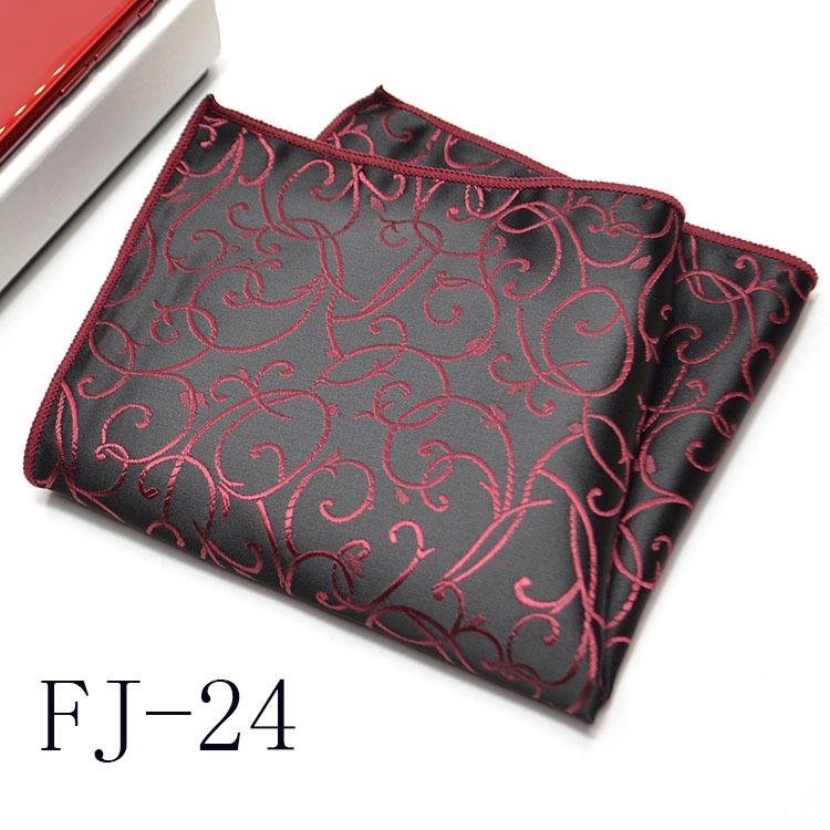 Мужской карманный платок Корейская версия Цветок кешью Маленький квадратный Костюмный носовой платок Универсальный наряд 24*24 см