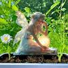Catching Light Ball Design Fairy Mini Figurine Acrylic Garden Stake  Courtyard