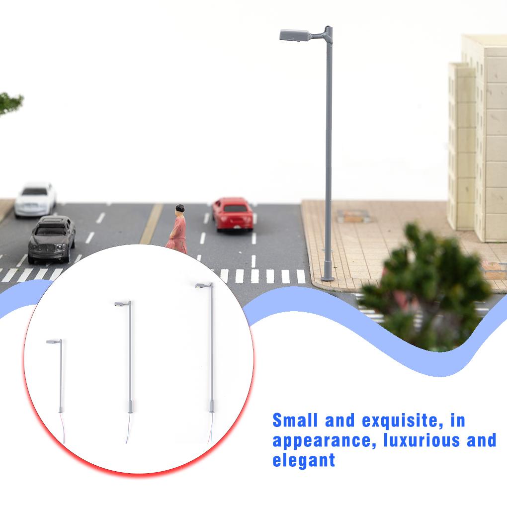 1:150/1:100/1:87 масштаб одинарная лампа модель миниатюрный DIY декор ночник песочный стол строительство парк сад наружное освещение