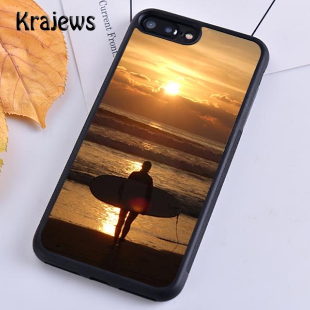 Krajews Серфинг Морской Пляж Доска для серфинга Волна Чехол для телефона Для iPhone 17 Air 15 16 14 plus 11 12 13 pro max coque Чехол Fundas