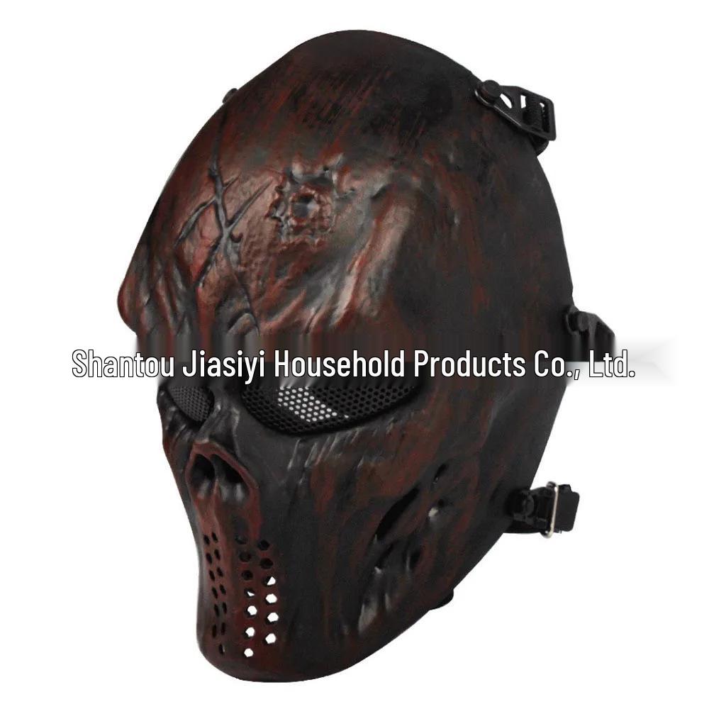 Outdoor Skull Mask with Anti-Impact Steel Mesh Lens – Perfect for Field Protection and Halloween Masquerades