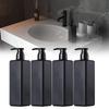1/2/4pc Liquid Soap Shampoo Lotion Bottle Empty Container Shower Gel Holder 500ml Black Shampoo Bottle