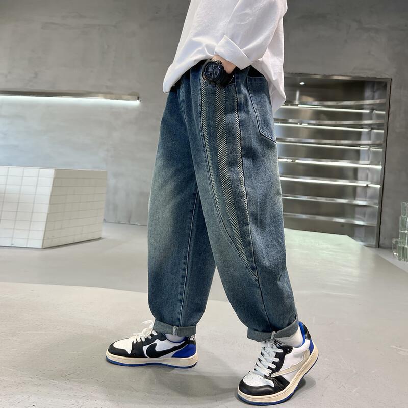 Джинсы Mumu House для мальчиков, весенние, ретро, из денима